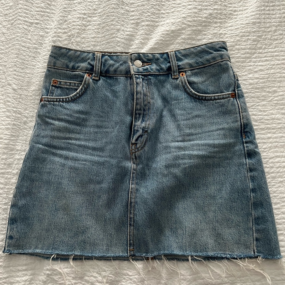 Topshop denim skirt size 2